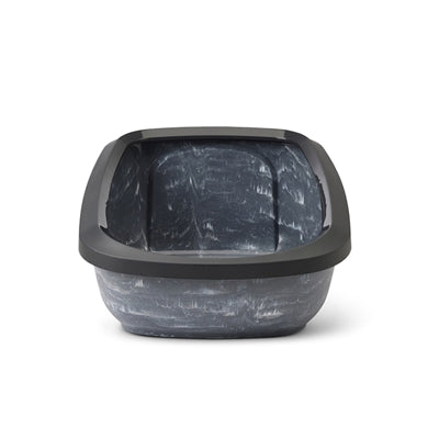 Savic kattenbak aseo jumbo marmer grijs zwart