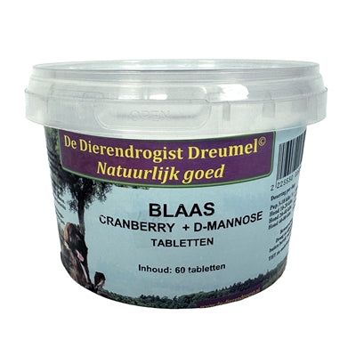 Dierendrogist blaas cranberry d-mannose tabletten