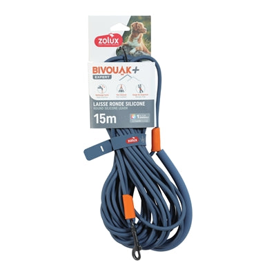 Zolux bvk sleeplijn rond siliconen blauw