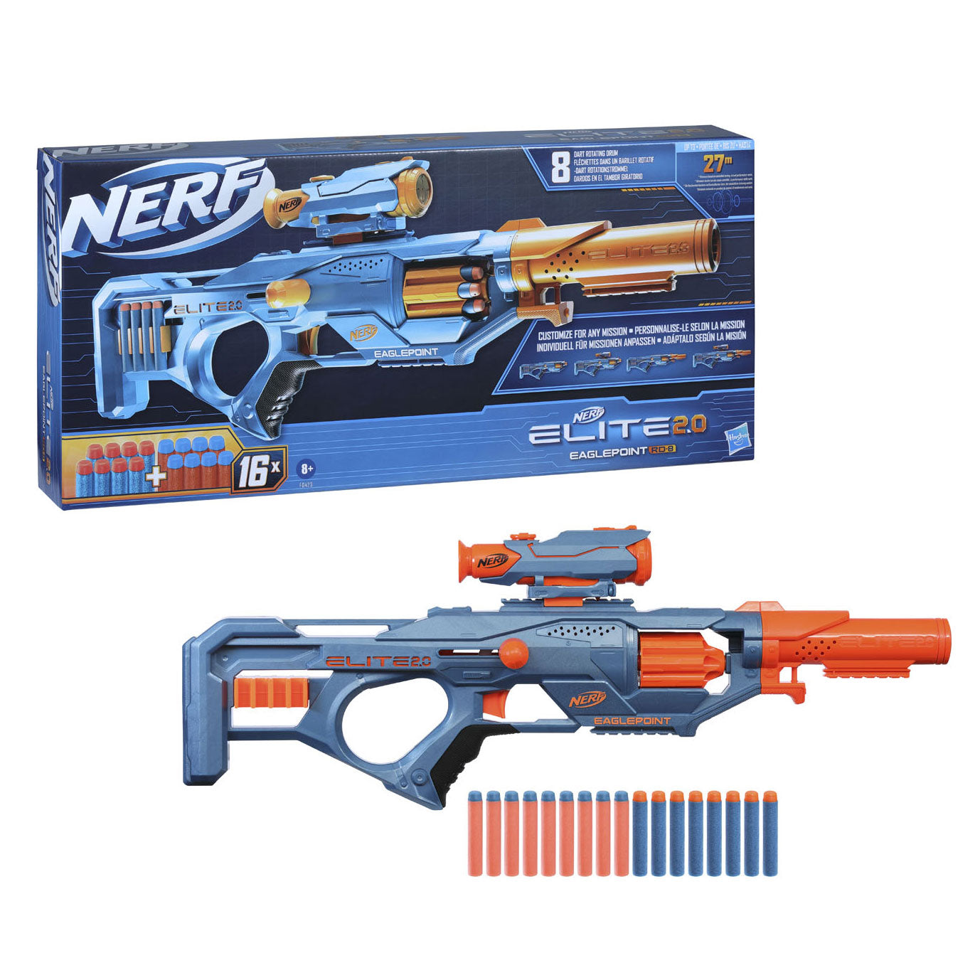 Hasbro nerf elite 2.0 eaglepoint rd 8