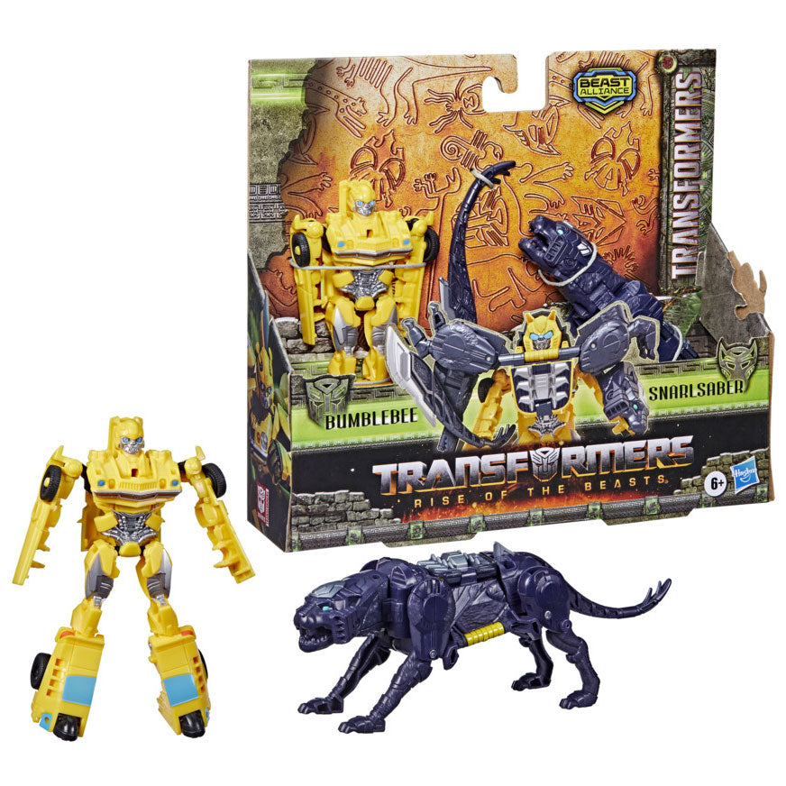 Transformers Rise of the Beasts Beast Combiner Actiefiguren - Bumblebee Snarlsaber