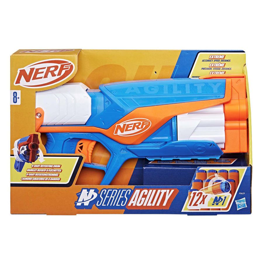 Nerf N-serie Agility Blaster + 12 darts
