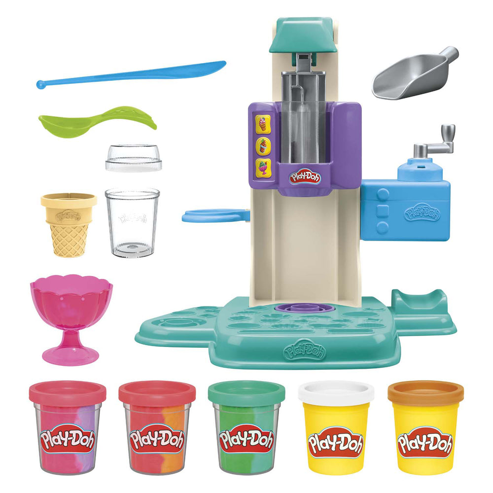 Play-doh regenboog ijsmaker speelset