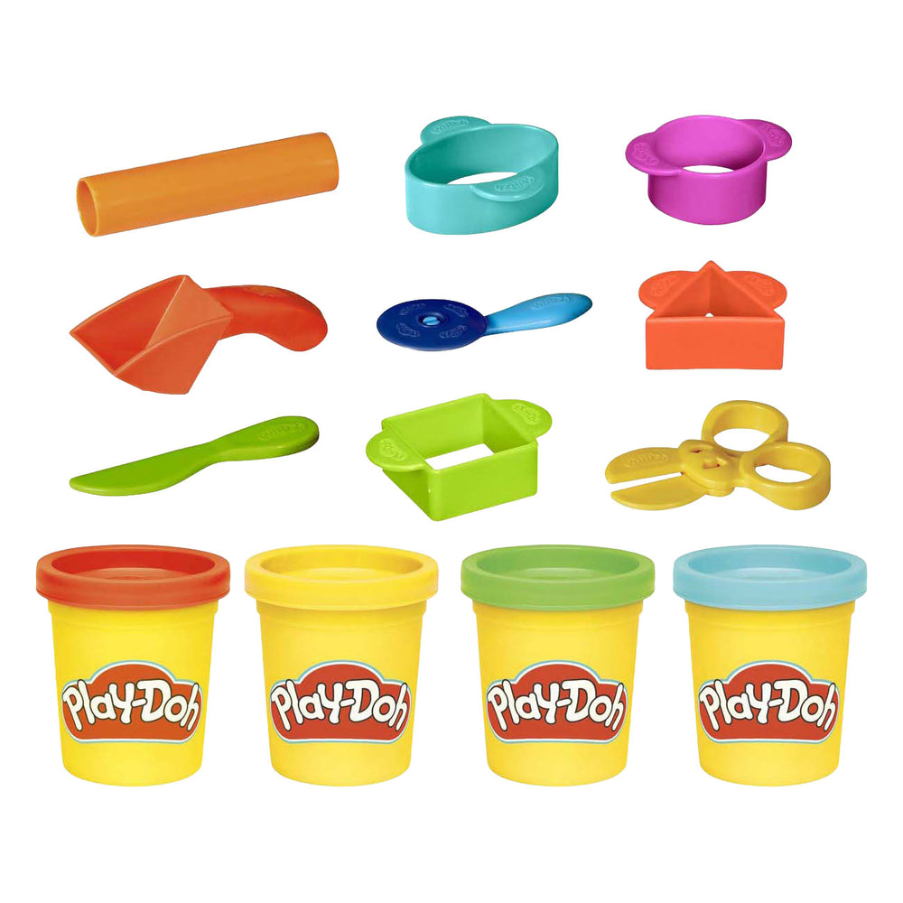 Play-doh starterset - boetseerklei - inclusief 4 potjes klei