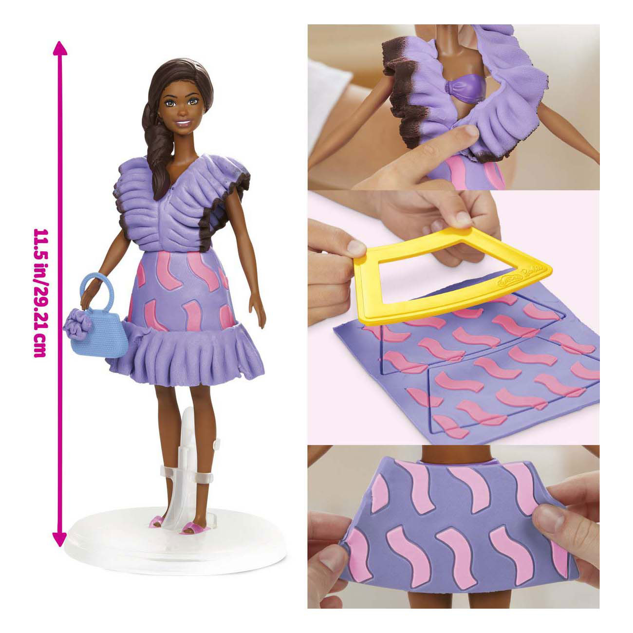 Play-doh barbie fashionista ruffles