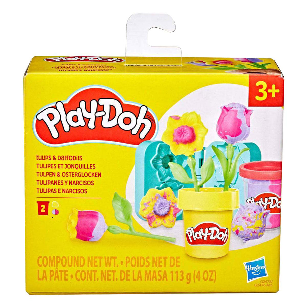 Play-doh lil flowers tulp - 2 kleipotjes.
