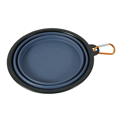 Zolux bvk voerbak opvouwbaar siliconen blauw