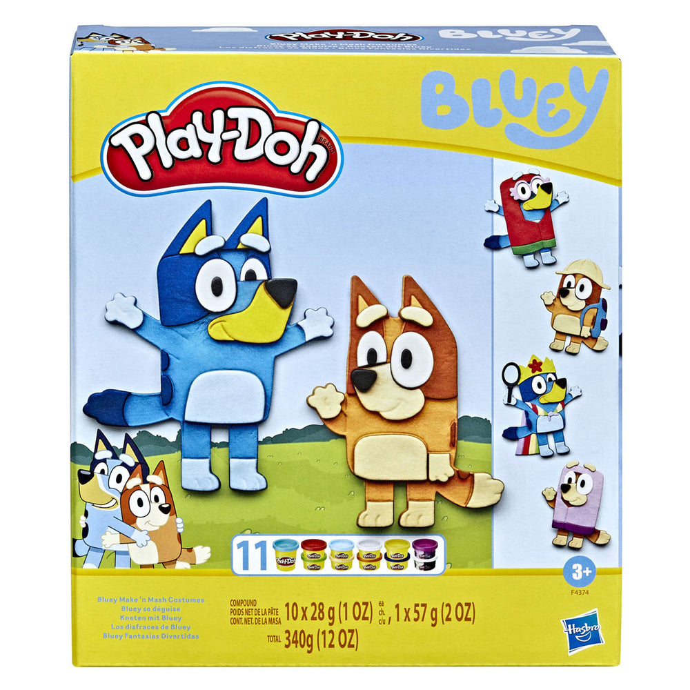 Play-doh bluey aankleed set - 11 kleipotjes