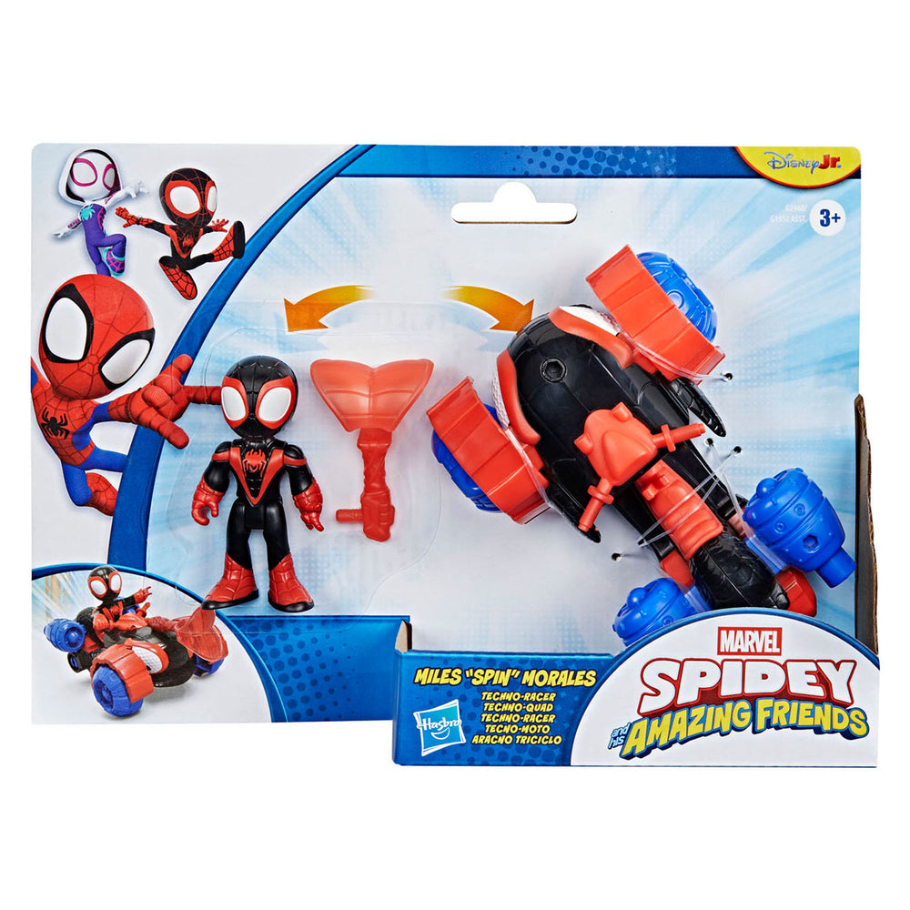 Marvel miles 'spin' morales techno-racer speelfiguur