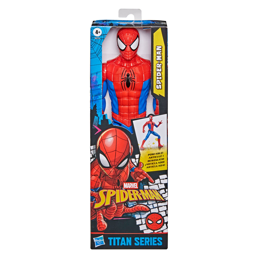 Hasbro marvel spider-man titan series spider-man speelfiguur