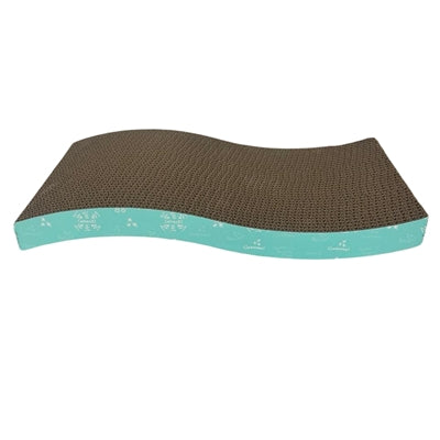 Easypets kattenkrabpaal golf turquoise