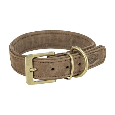 Trixie halsband hond pure leer bruin