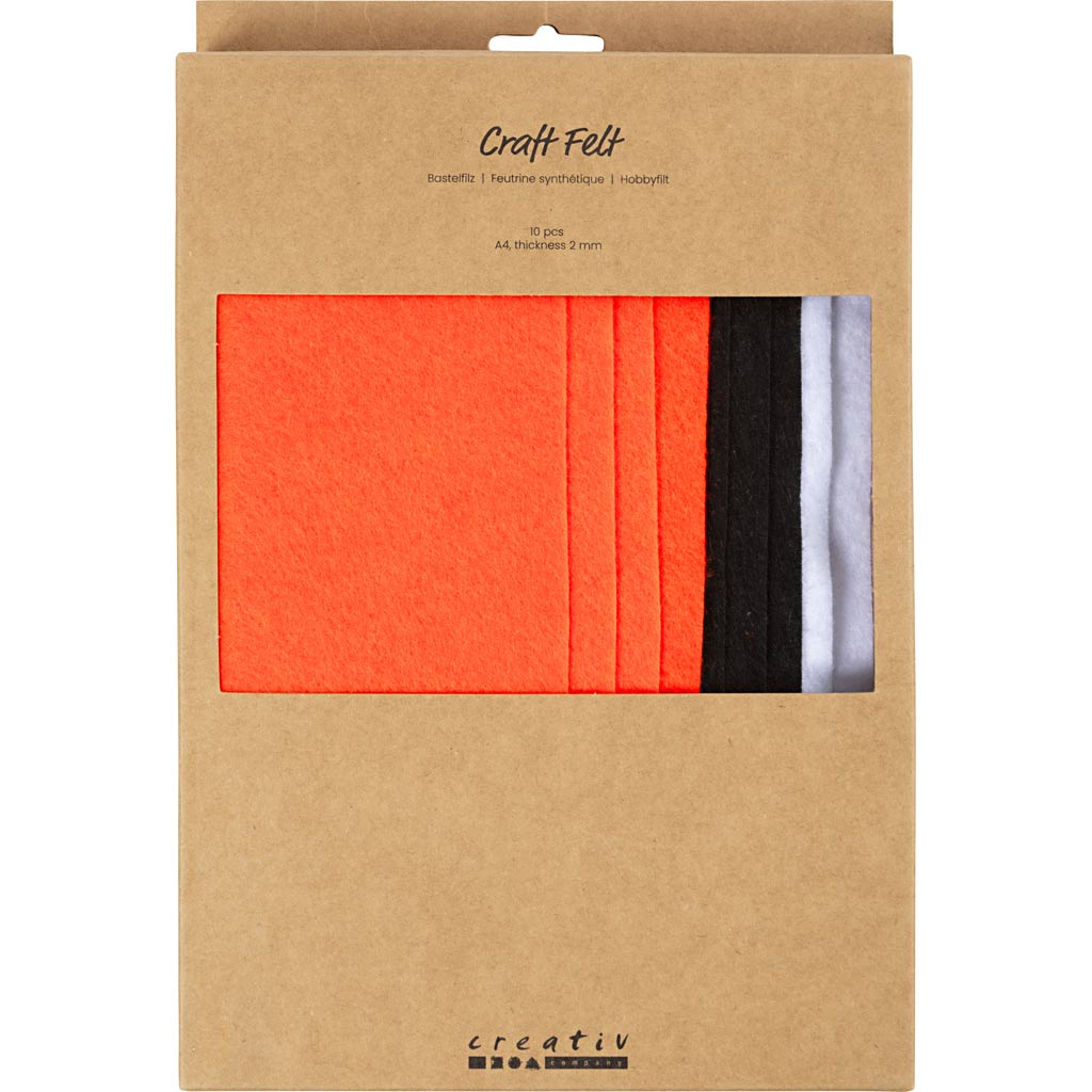 Creativ company https: www.cchobby.nl hobbyvilt-a4-vel-210x297-mm-dikte-2-mm-halloween-kleuren-10-vel-1-doos