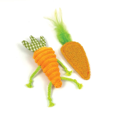 Happy pet tabby patch wortels met catnip