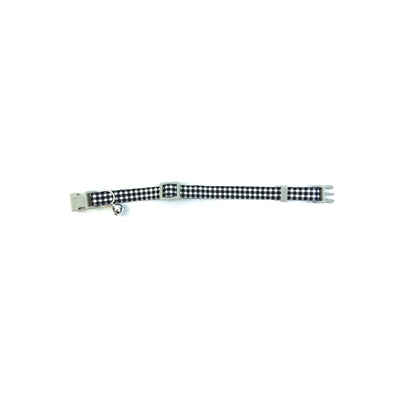 Happy pet tabby patch halsband kat ruit zwart