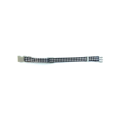 Happy pet tabby patch halsband kat ruit zwart