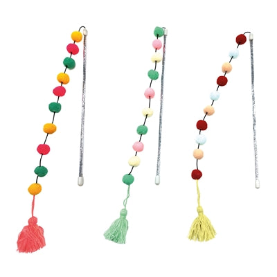 Croci kattenhengel pompom assorti