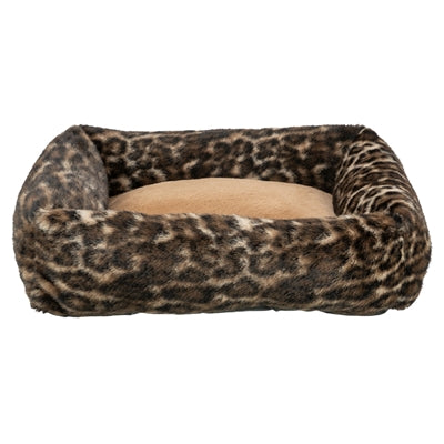 Trixie hondenmand leo hoekig panterprint bruin