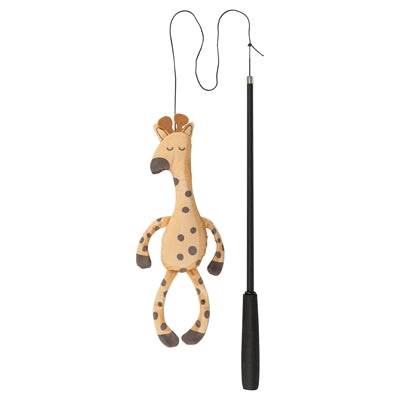 Trixie kattenhengel telescopisch grote katten met giraffe bruin