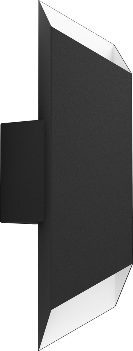 Eglo spiazzina wandlamp buiten - led - 35,5 cm - zwart wit