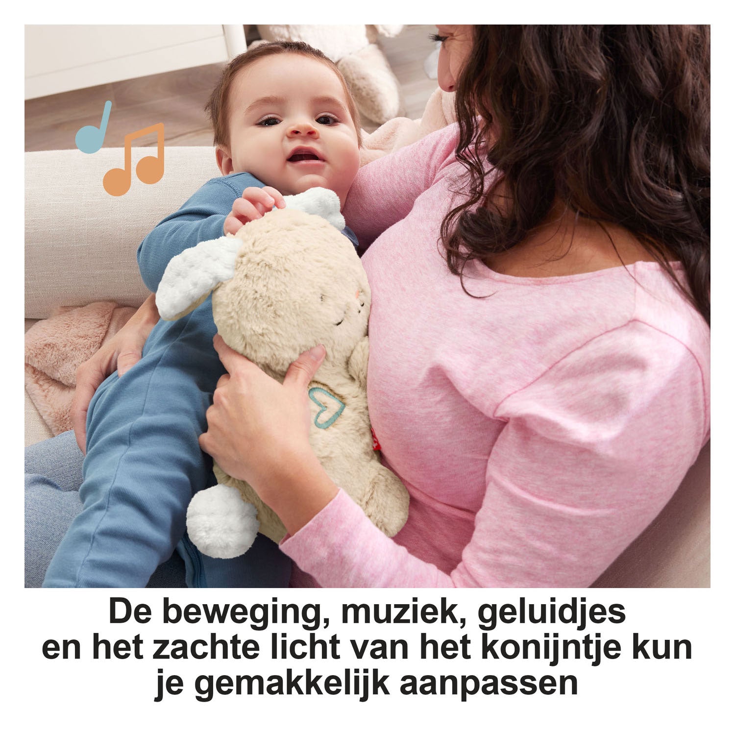 Fisher price rustgevend konijntje