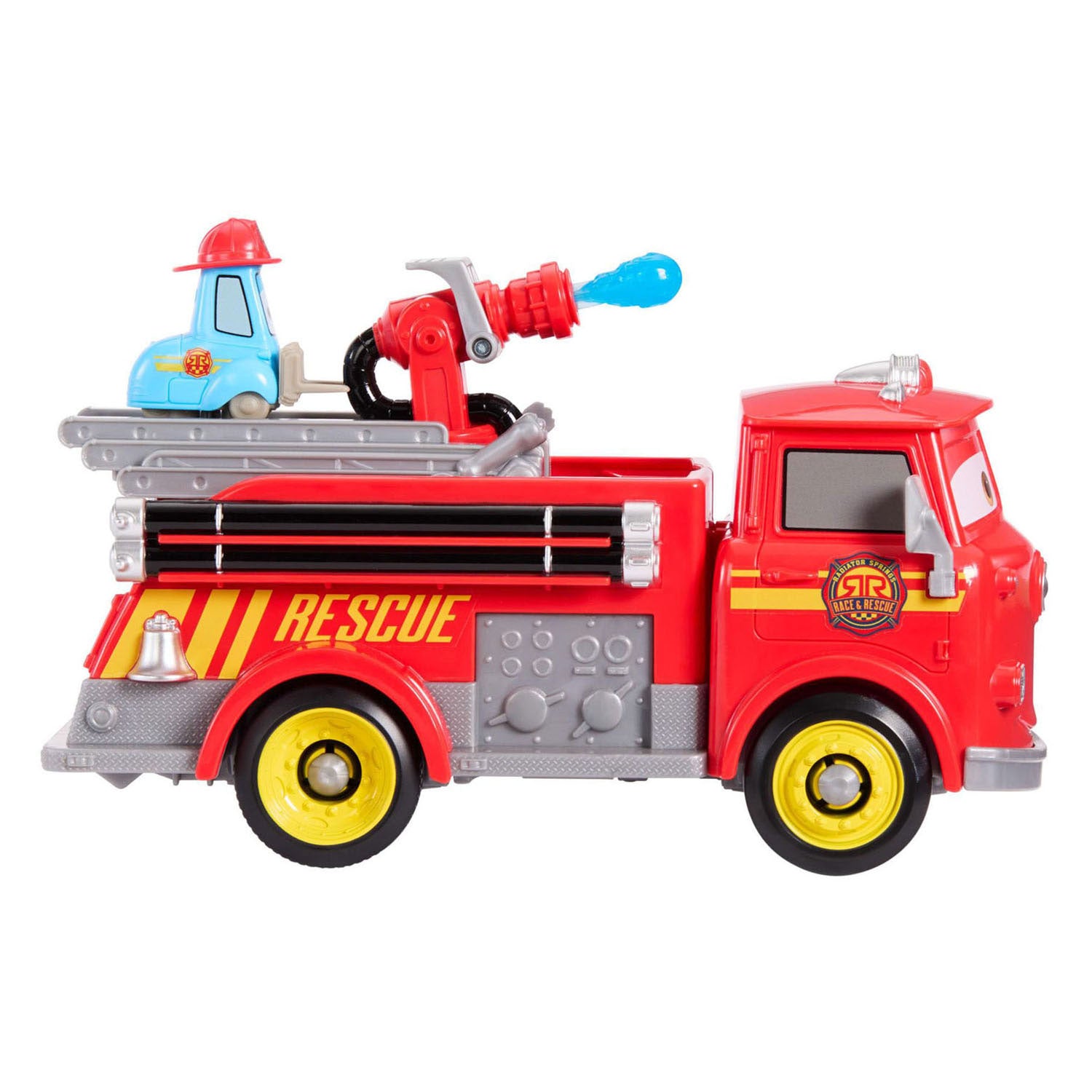 Mattel disney en pixar cars radiator springs racen en redden - brandweer - red en guido speelset