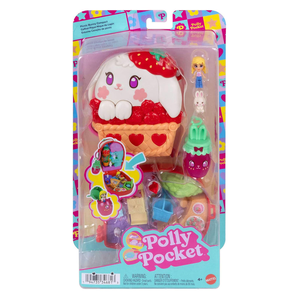 Pic polly pocket compact speelset knick van het konijn