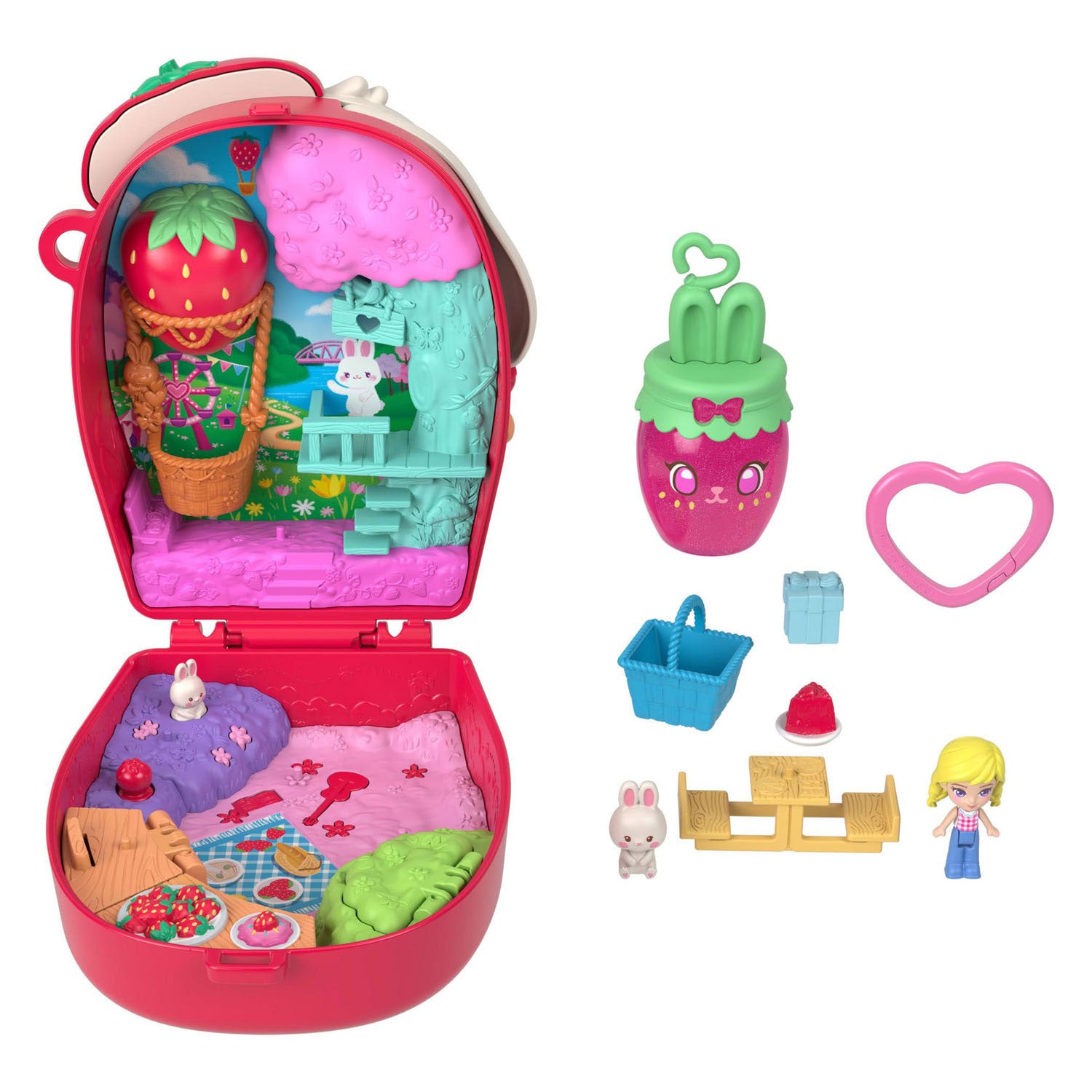 Pic polly pocket compact speelset knick van het konijn