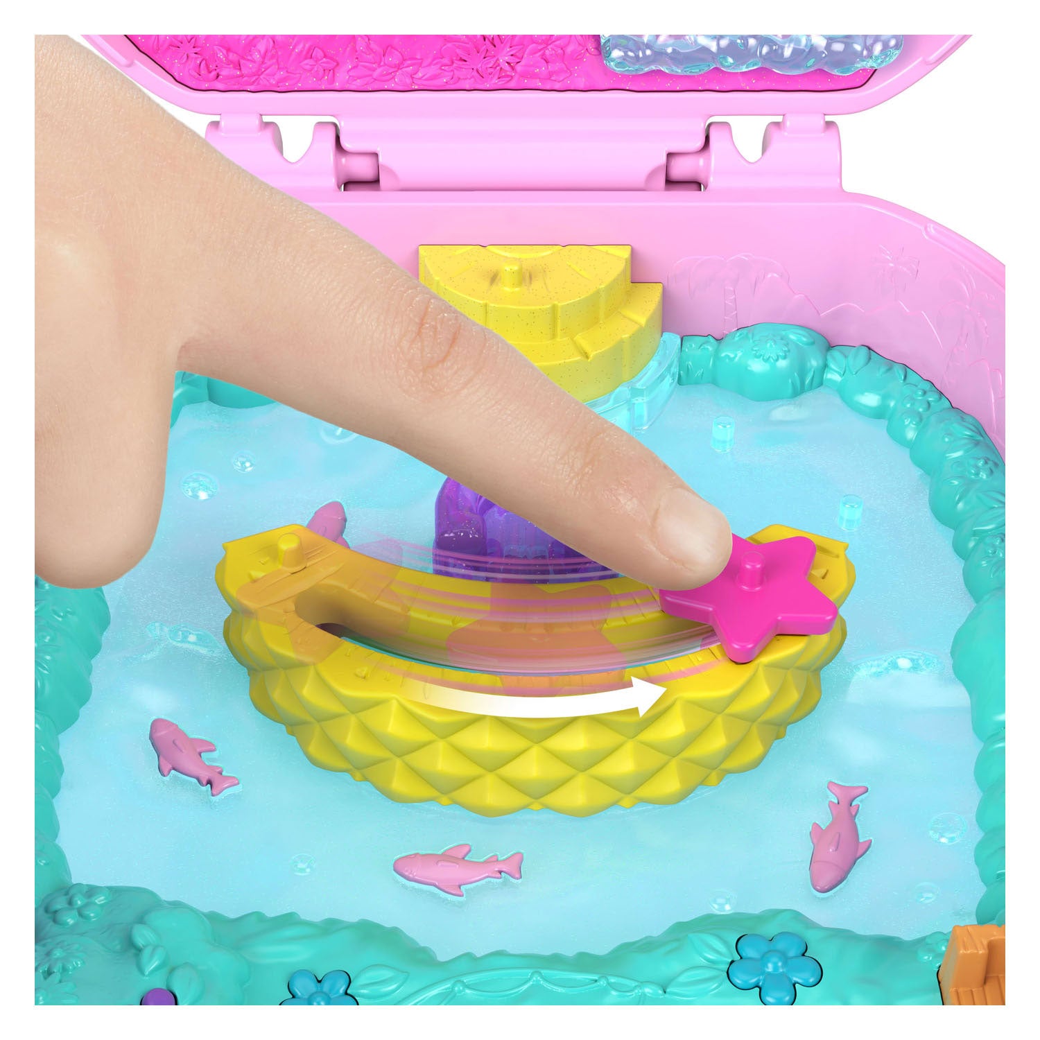 Polly pocket compact speelset ananas en aapje