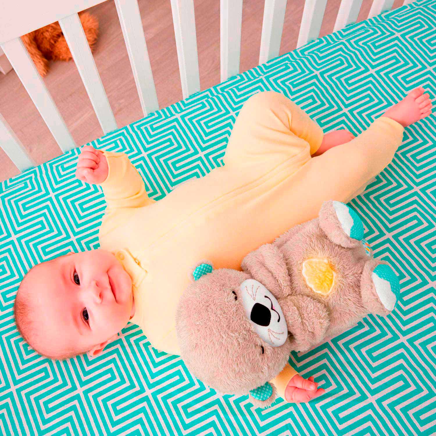 Mattel fisher-price bedtijd otter 30 cm - baby speelgoed - 0 tot 6 maanden - knuffel