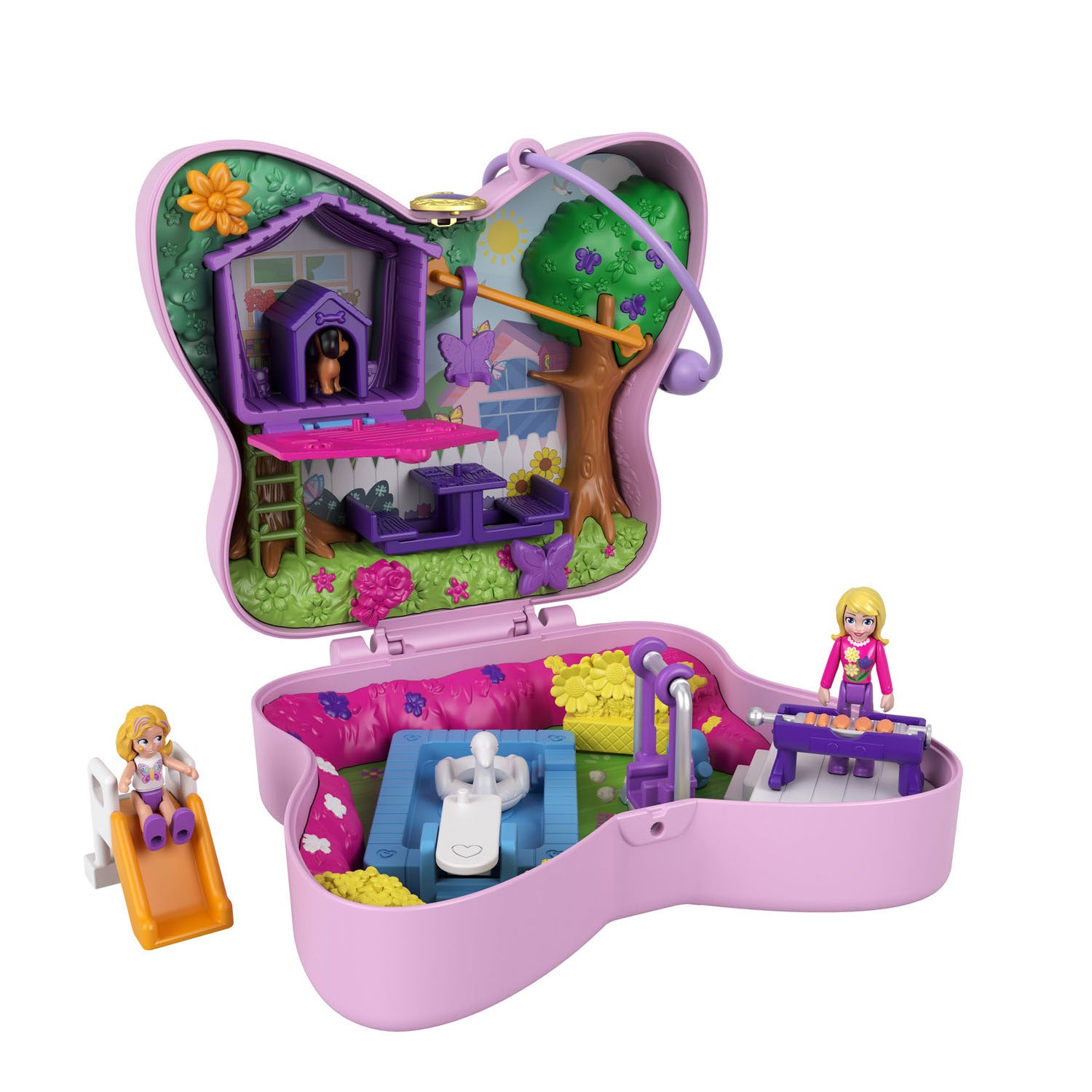 Polly Pocket Big Pocket - Vlindertuin compact