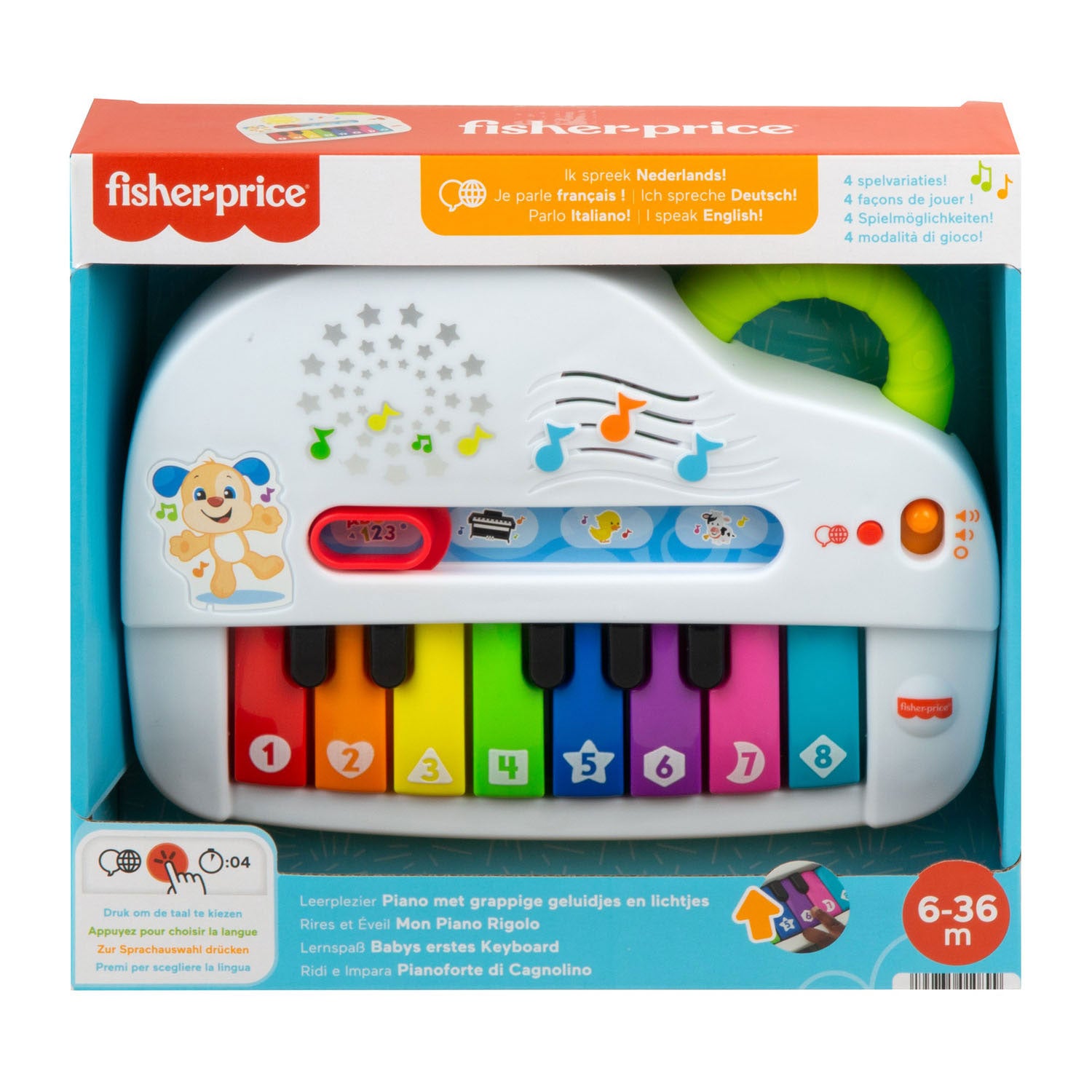 Fisher Price Leerplezier - Grappige Geluiden Lichtgevende Piano