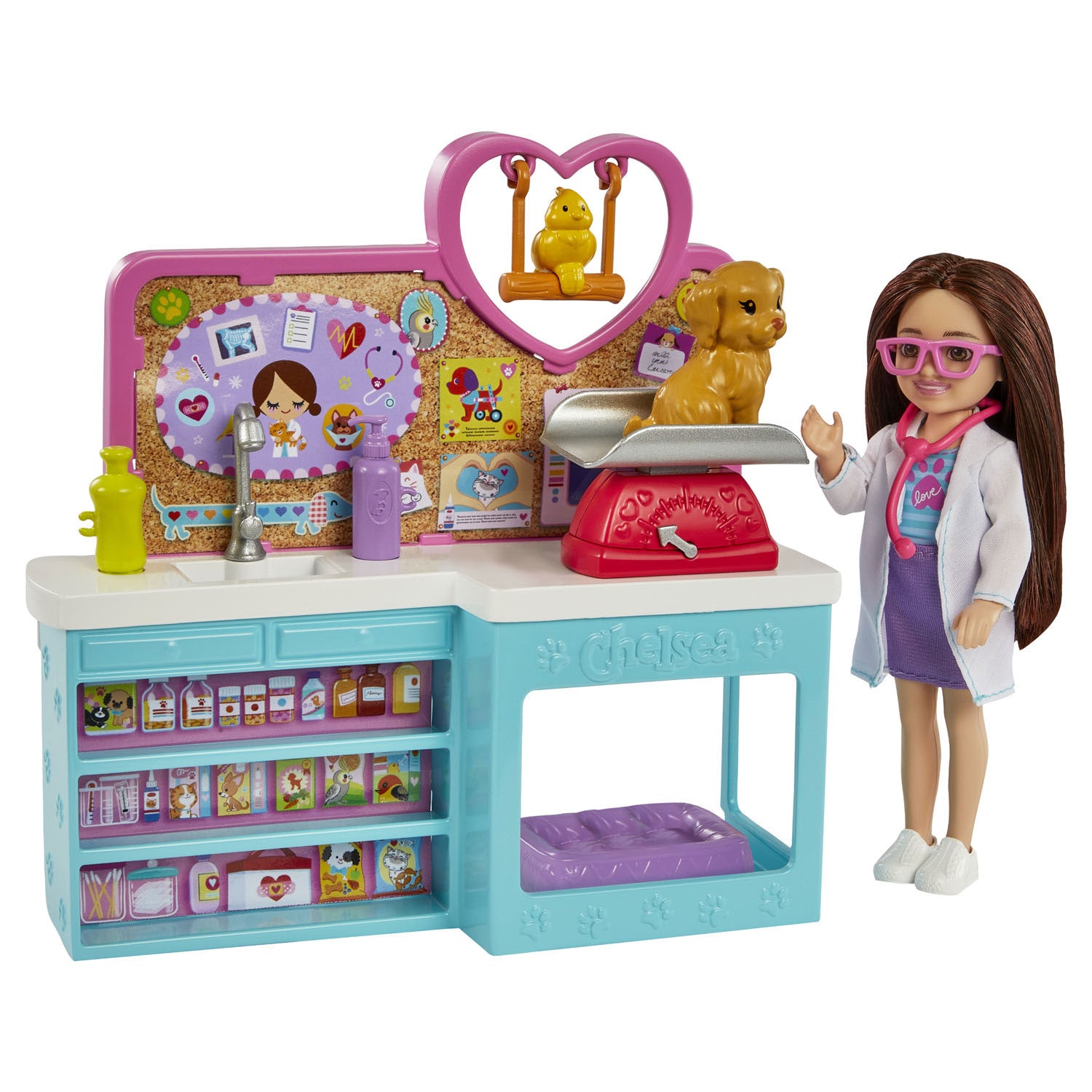 Barbie Chelsea Pop Dierenarts Speelset