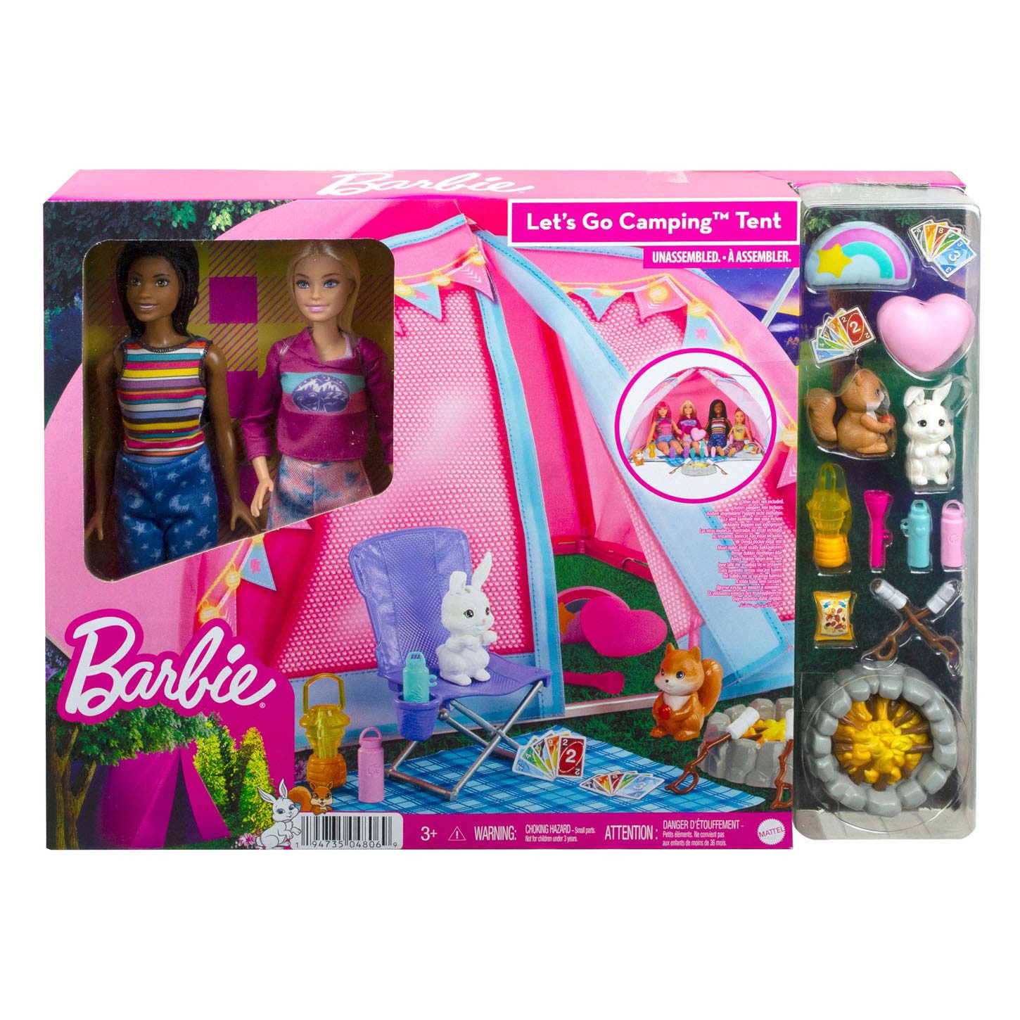Barbie Let's Go Campingtent Speelset