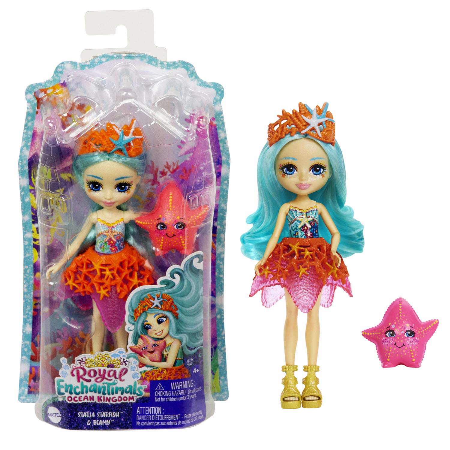 Royal Enchantimals Ocean Kingdom Staria Starfish Beamy