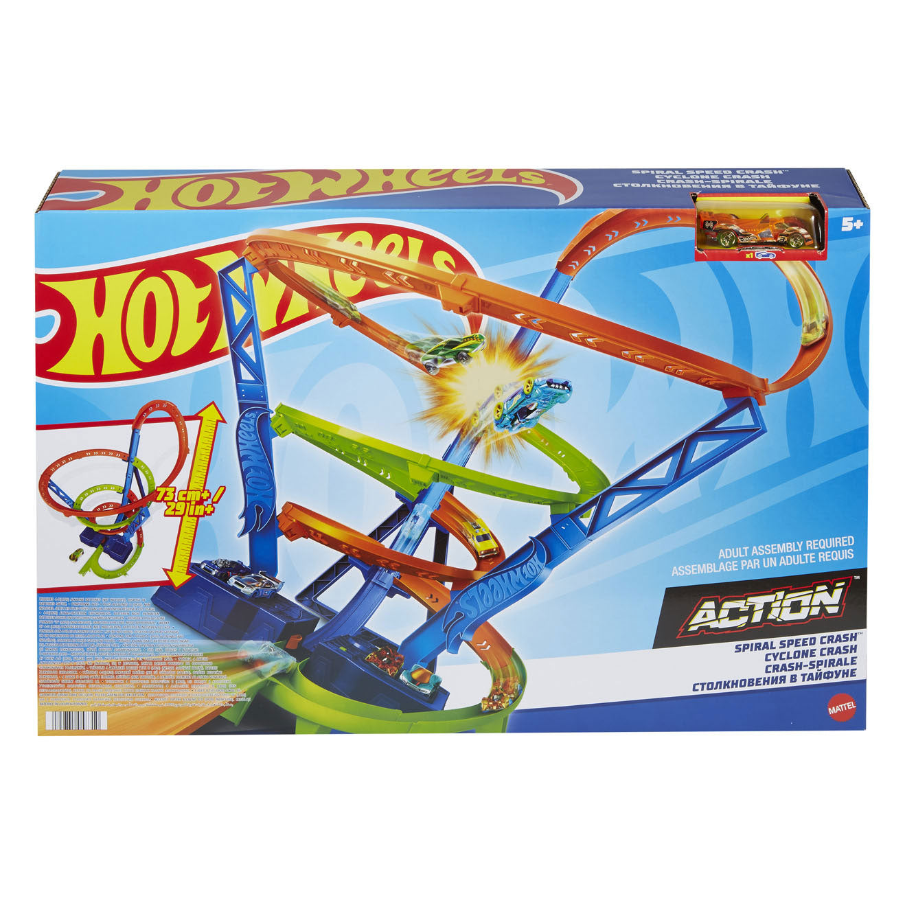 Hot Wheels Actie Hyper-Speed Crash Racebaan
