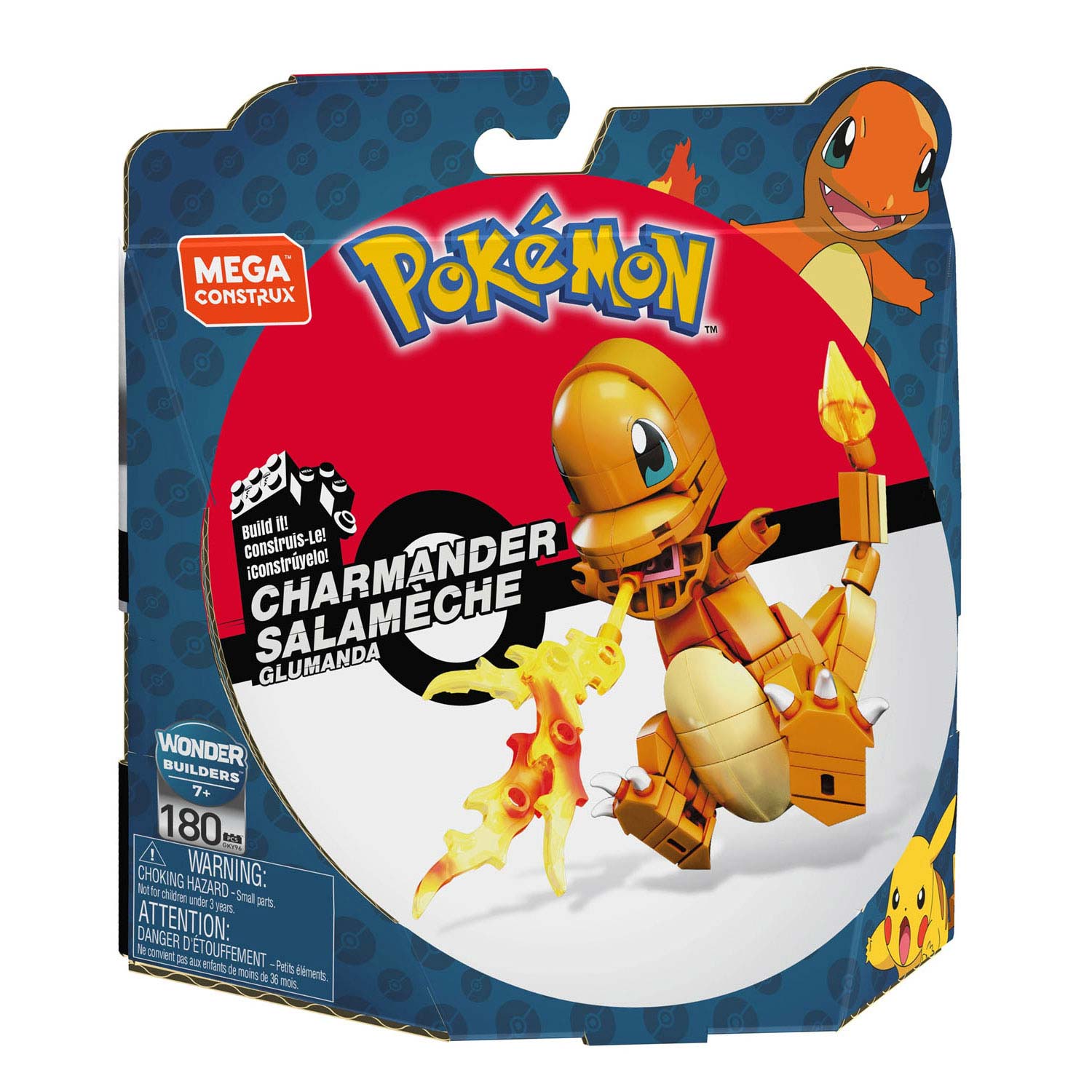 Mattel mega construx pokémon bouwset - charmander - 180dlg.