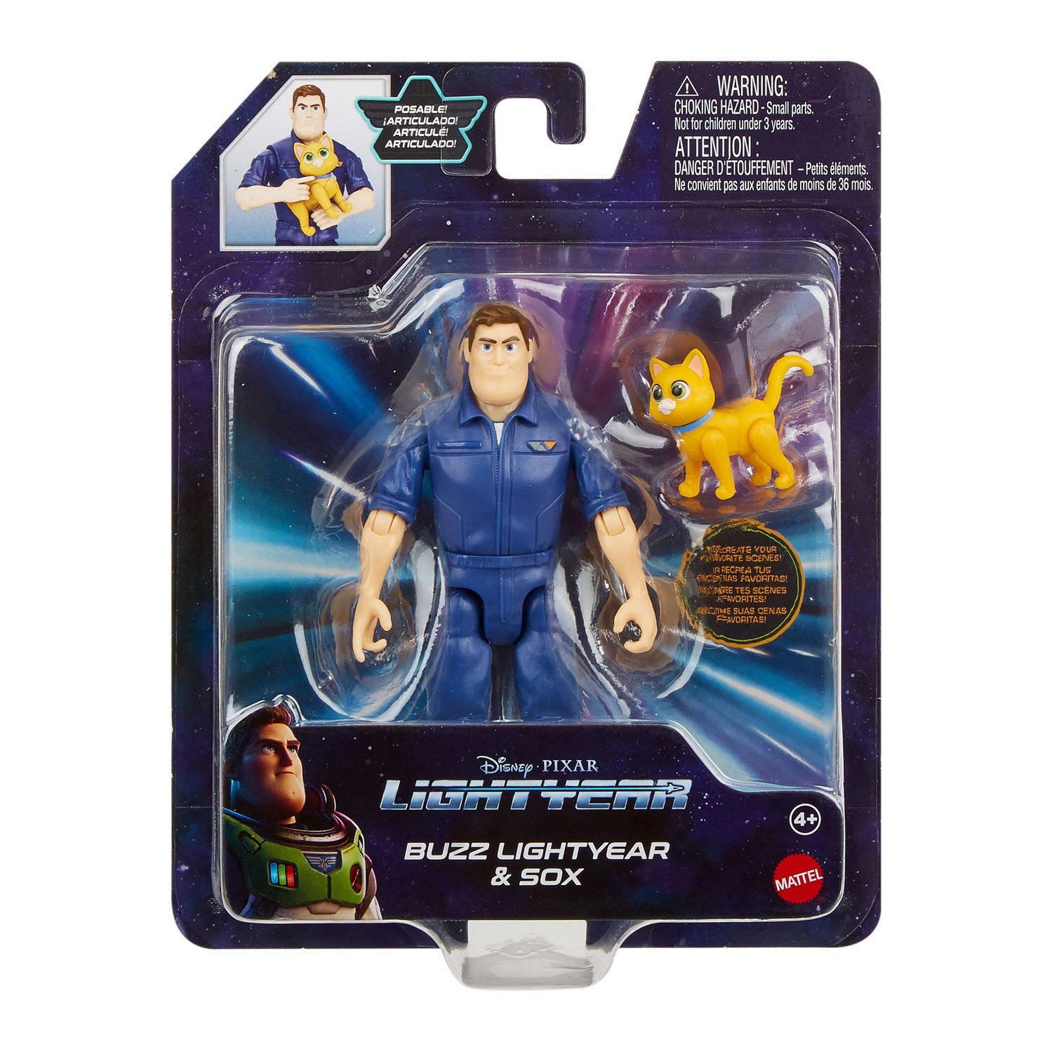 Disney Pixar Buzz Lightyear Jumpsuit Speelfiguur