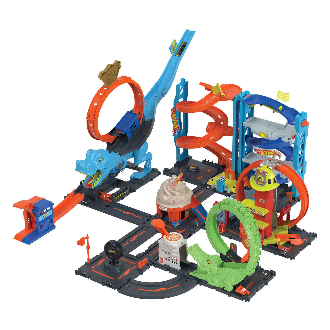 Hot wheels city transformerende racetoren - racebaan