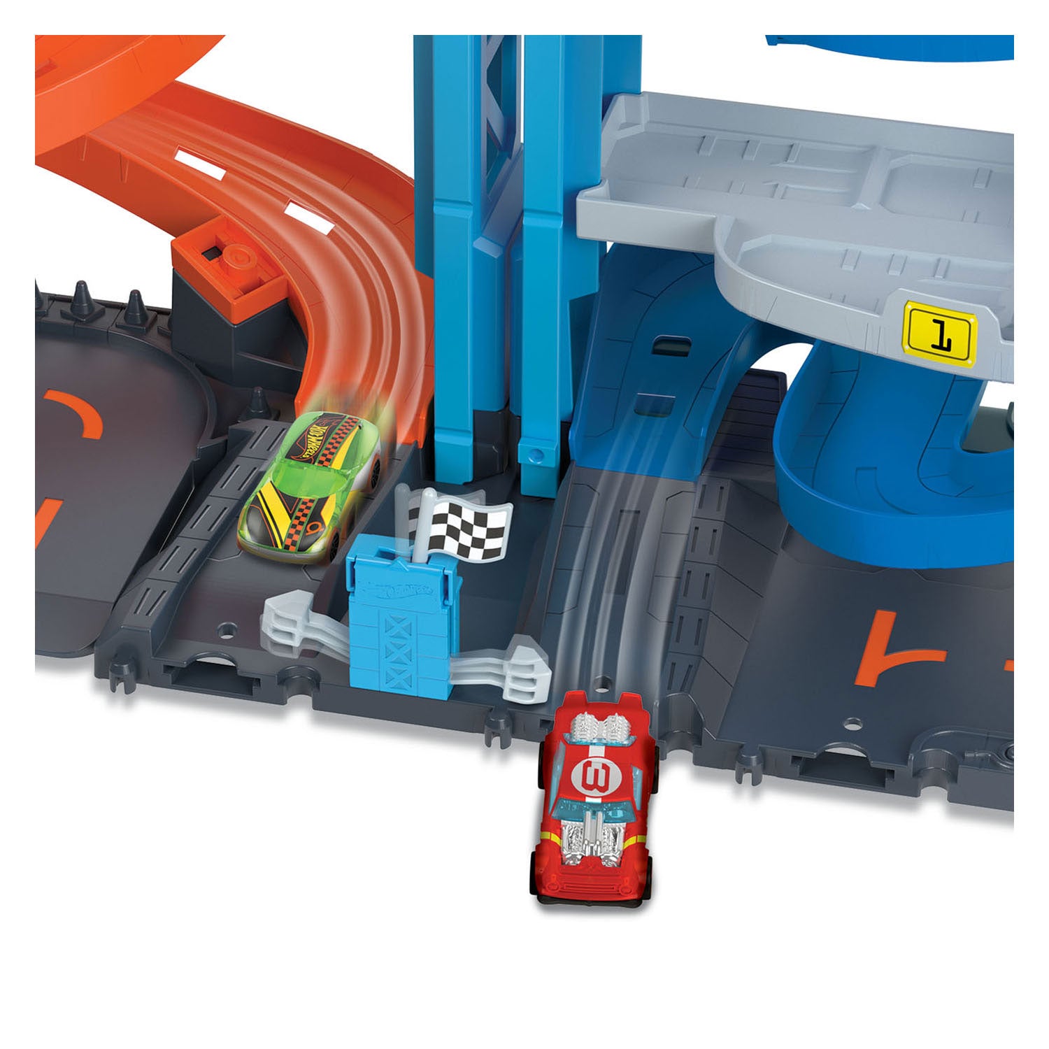 Hot wheels city transformerende racetoren - racebaan