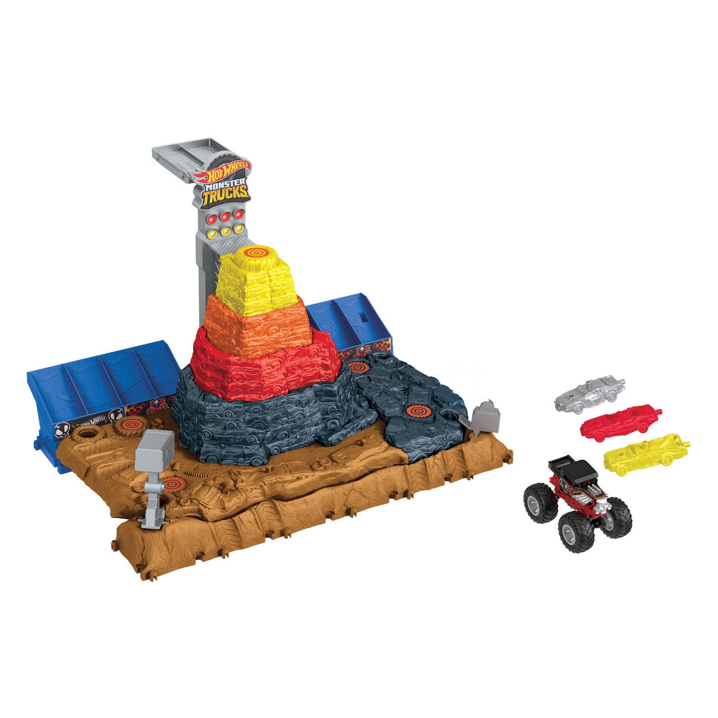 Hot Wheels Arena Smashers Hoofdevenement Bone Shaker's Ultimate Crush Yard