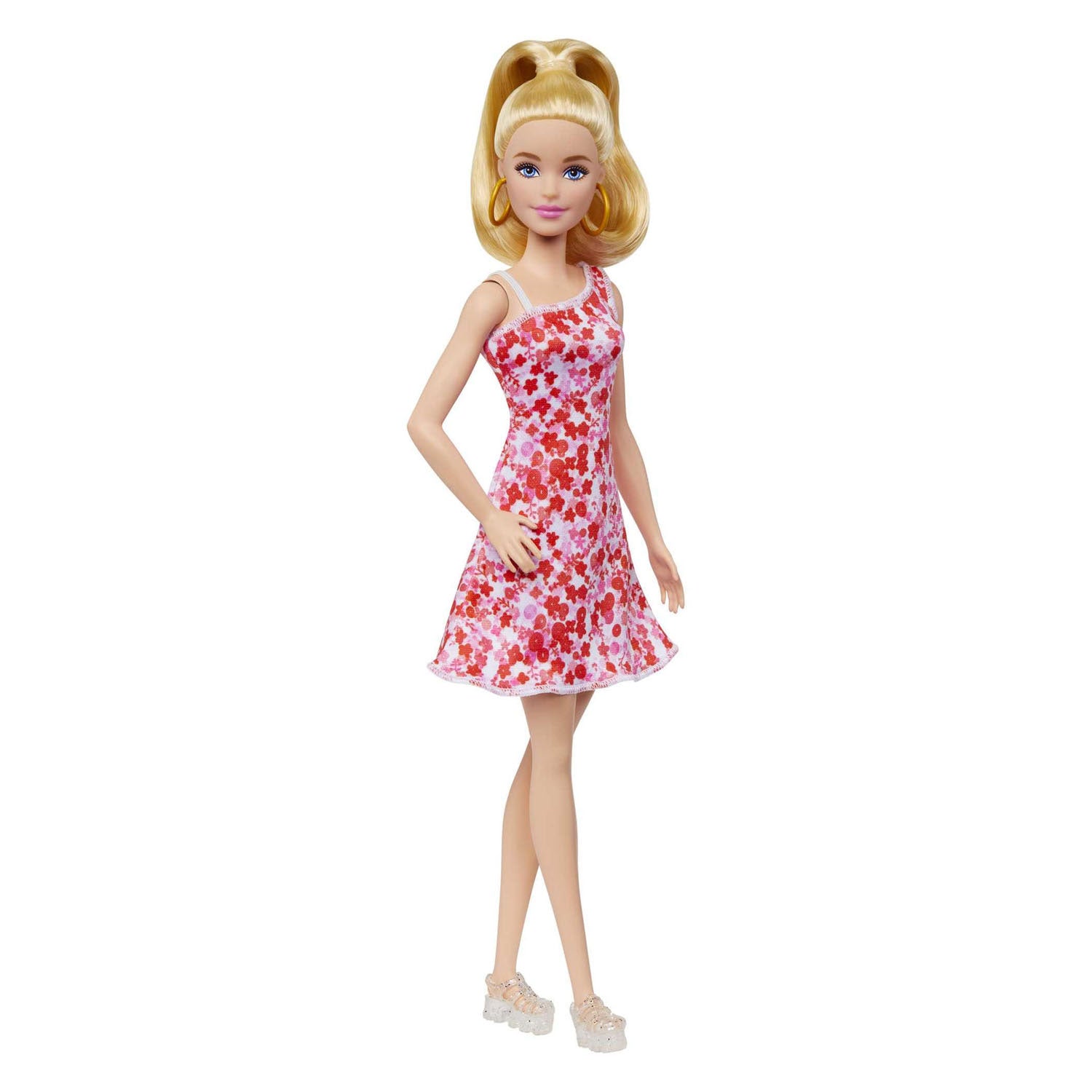 Barbie Fashionista Pop - Roze bloemenjurk