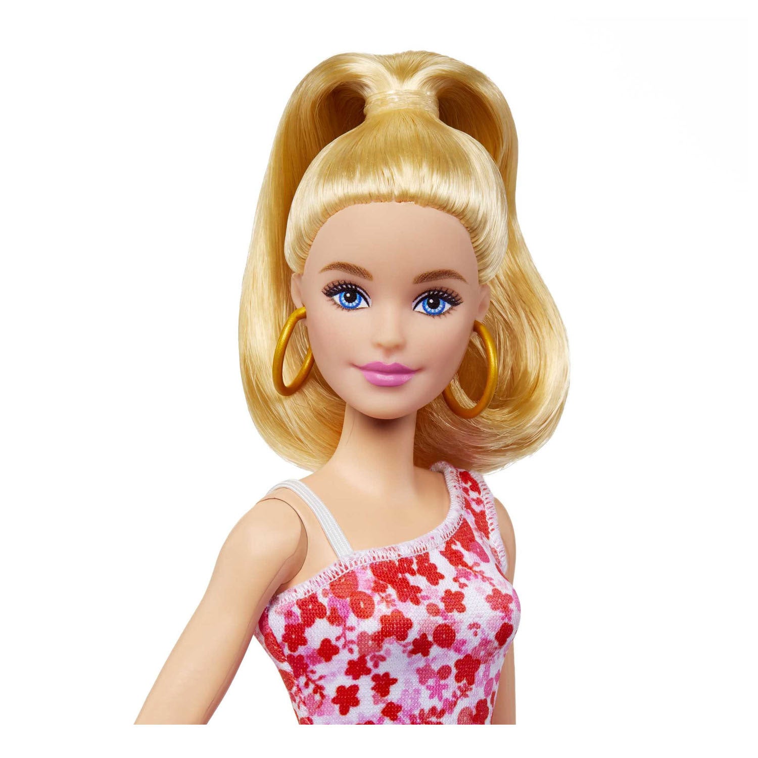 Barbie Fashionista Pop - Roze bloemenjurk