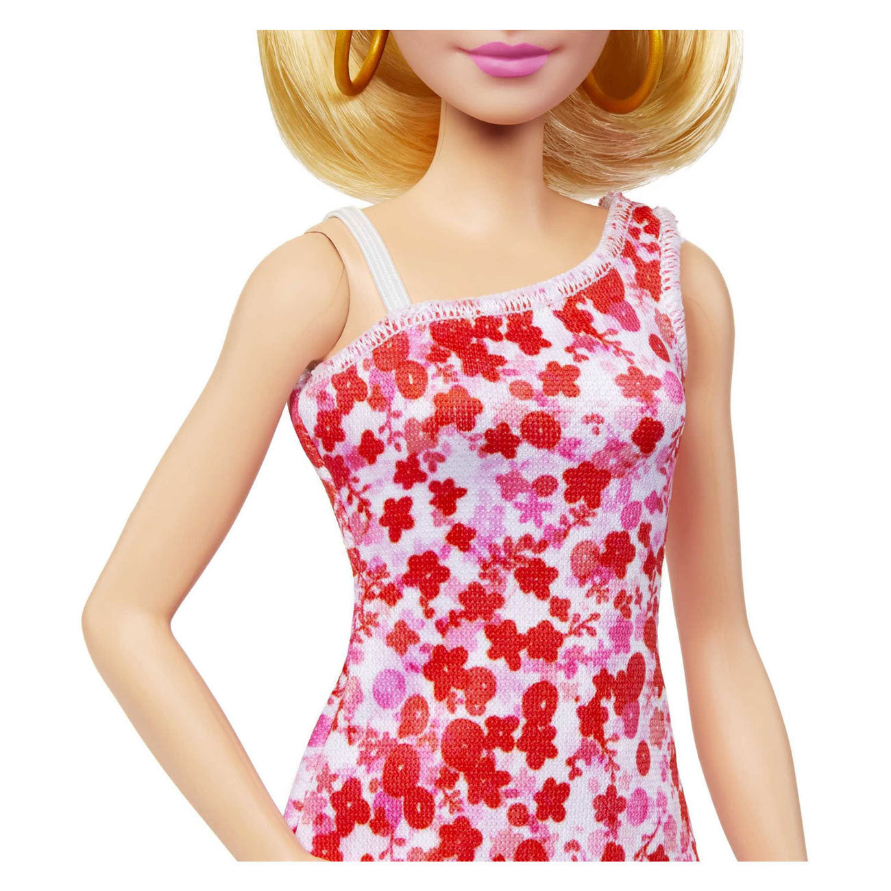 Barbie Fashionista Pop - Roze bloemenjurk