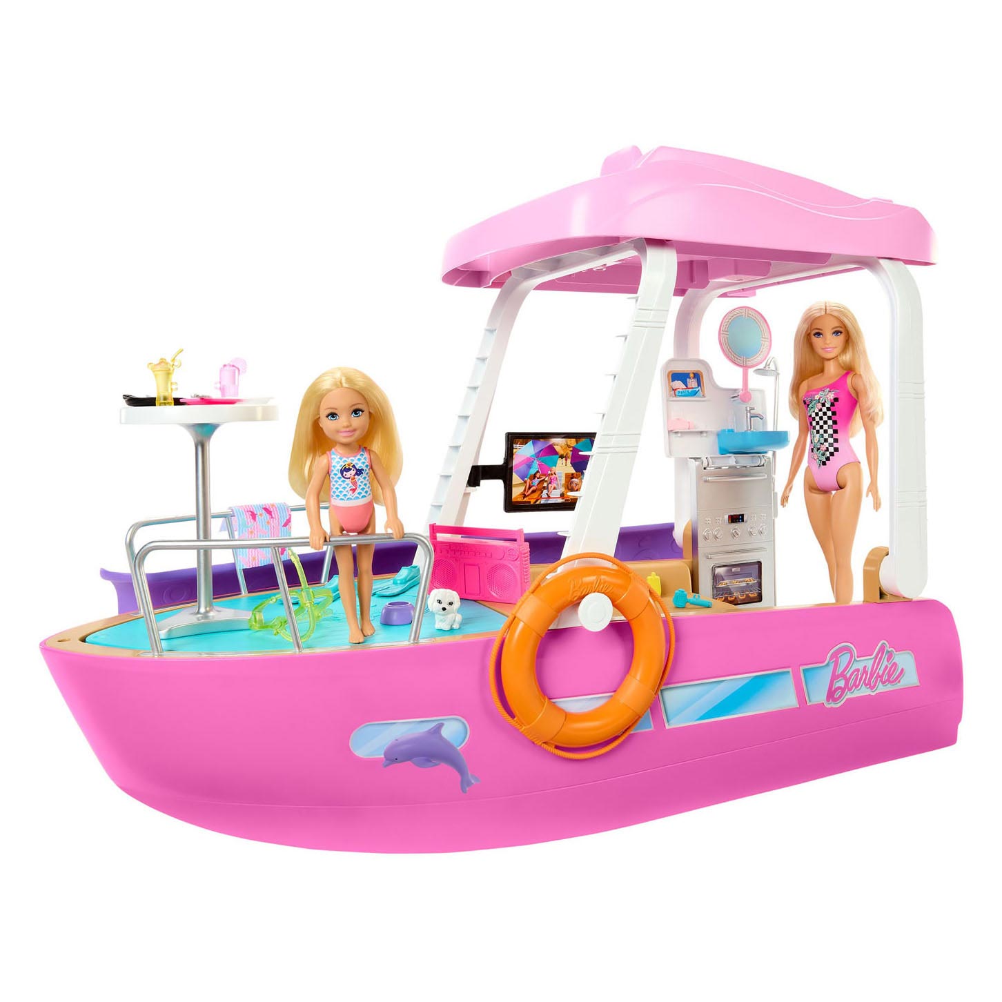 Barbie Droomboot Speelset, 20dlg.