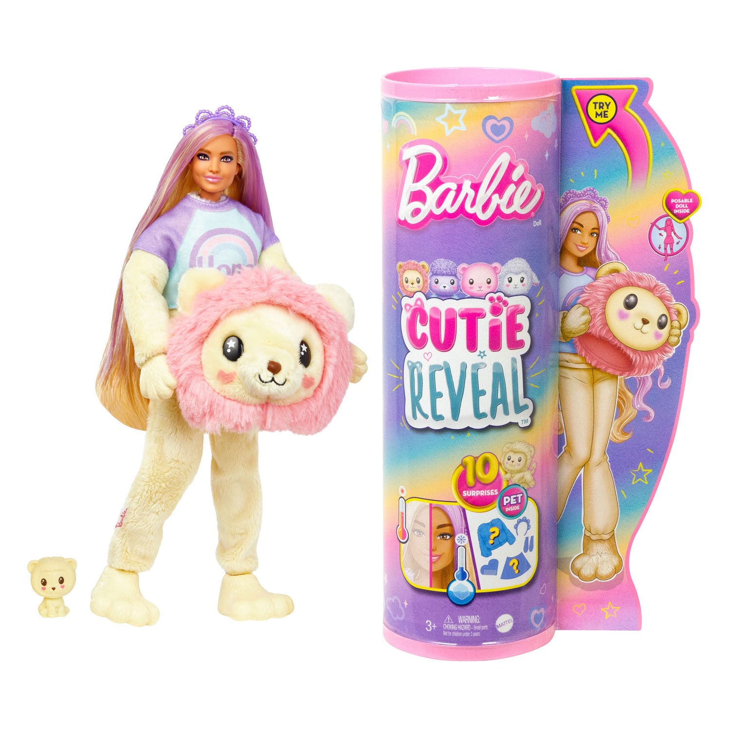 Schattige onthulling Barbie Pop Cozy Cute Tees-serie - Leeuw