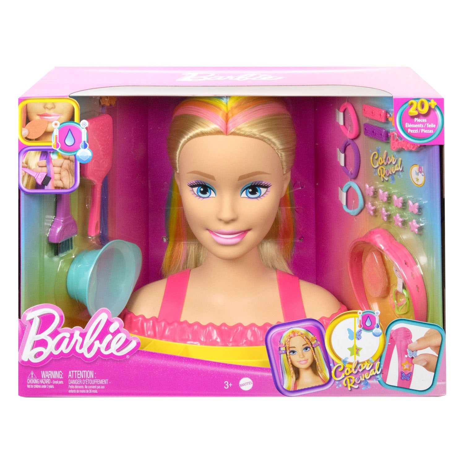 Barbie Neon Rainbow Kaphoofd Deluxe