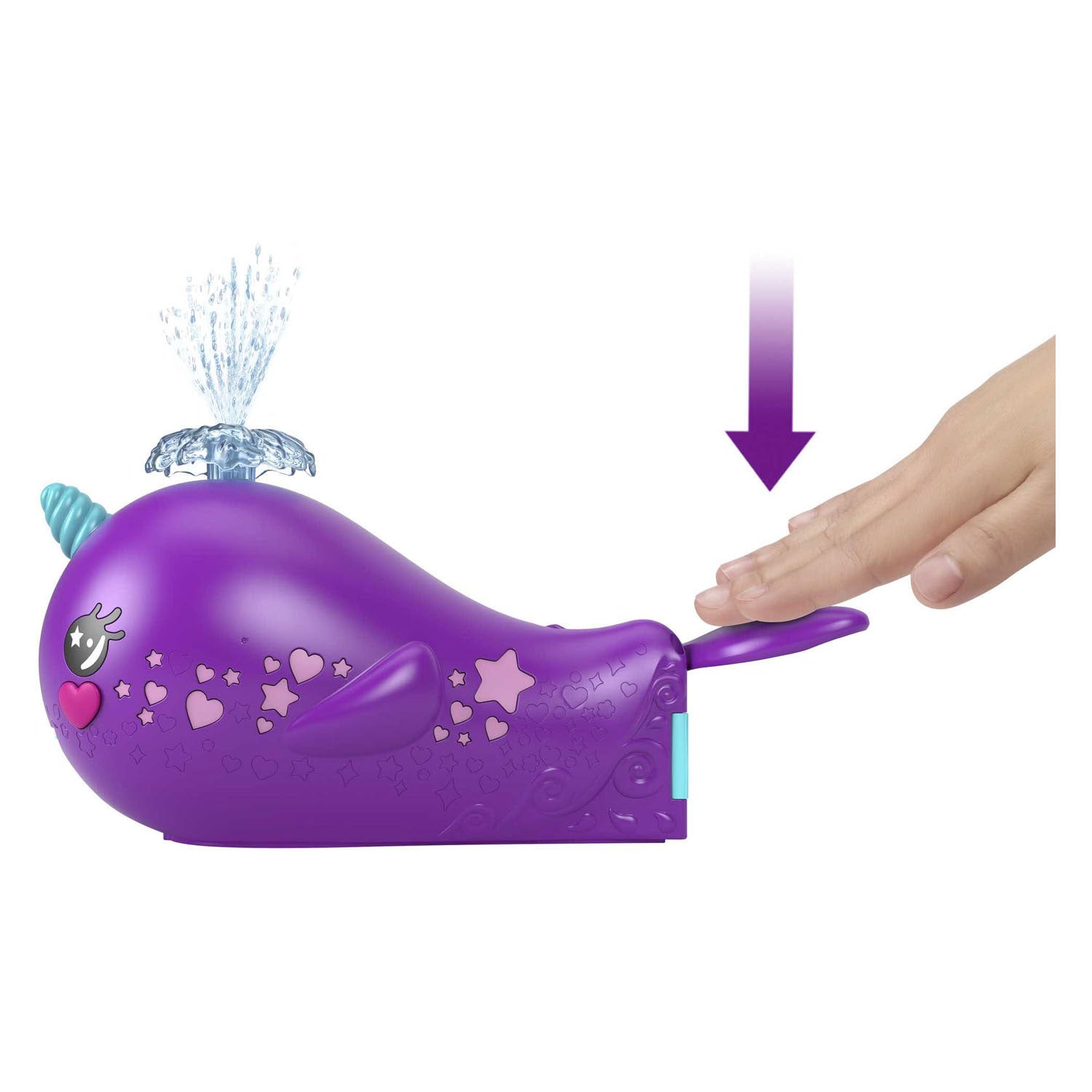 Polly Pocket Avontuur in de Fonkelgrot Narwalavontuur Boot Speelset