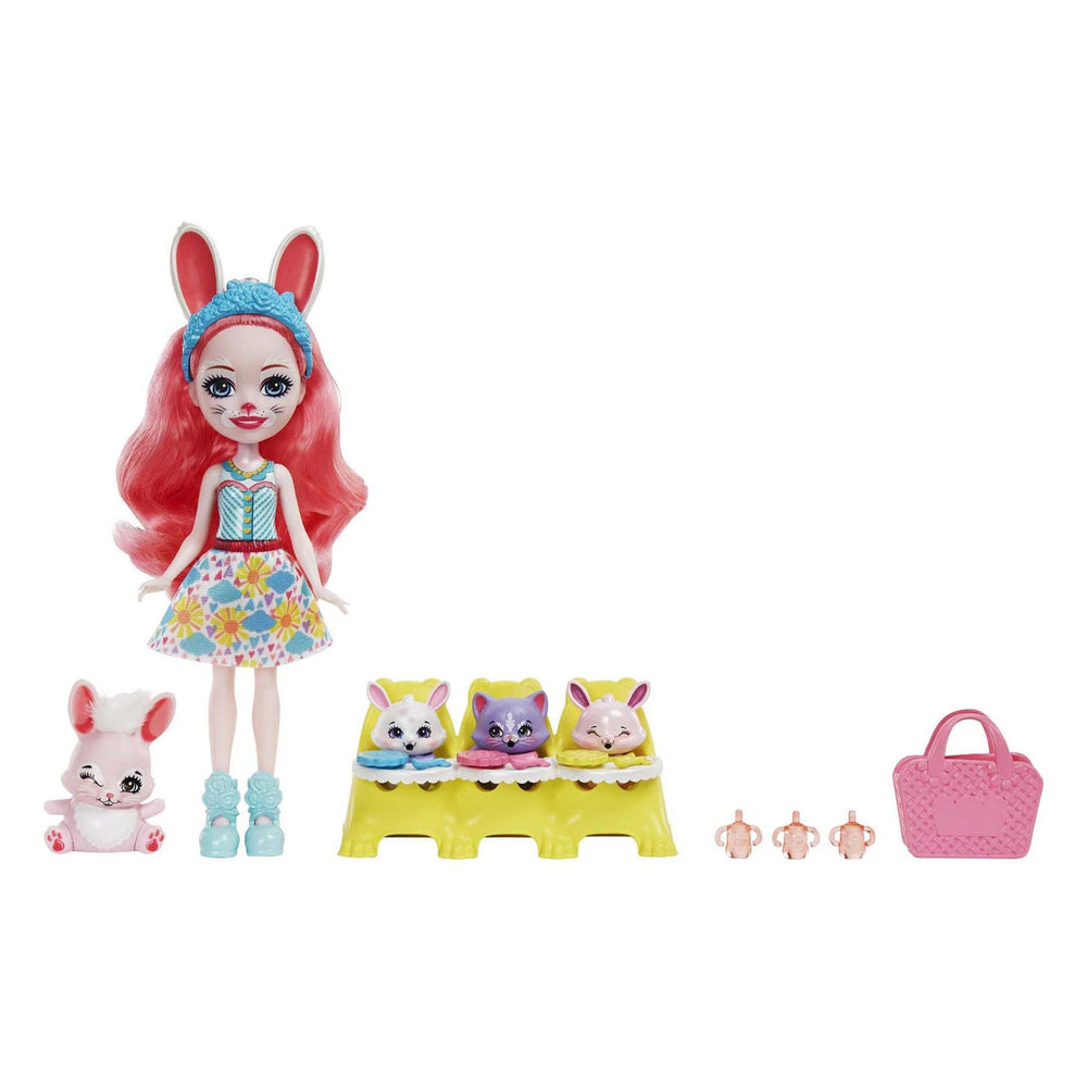 Enchantimals - baby’s beste vriendjes bree konijn - modepoppen
