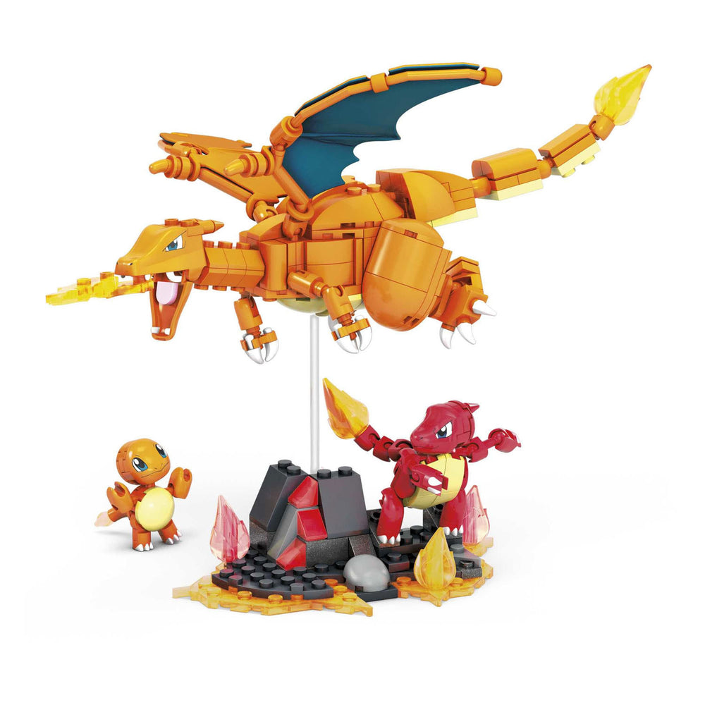 Mattel pokemon mega charmander evolutie set